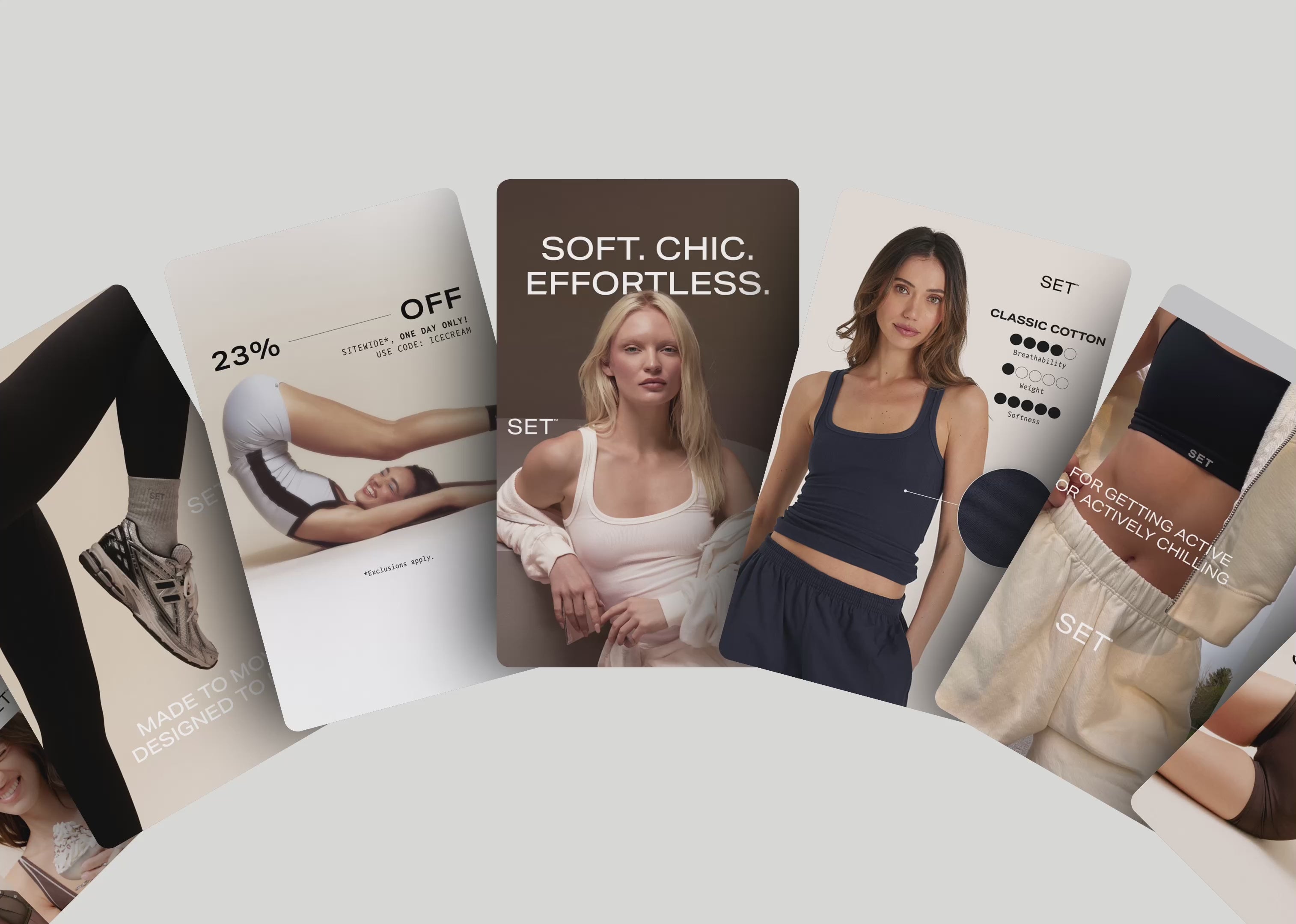 SET Active ad creative from the Sharma Brands portfolio